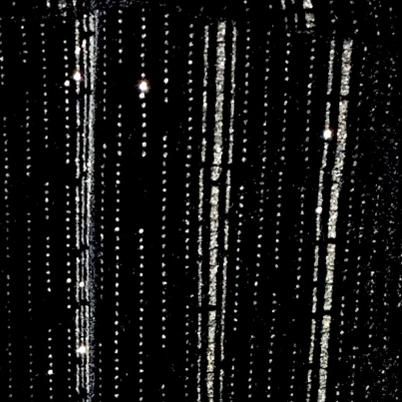 Black Velvet and Silver Sparkle Halter Tie Dress. Very Shiny. - Picture 4 of 6